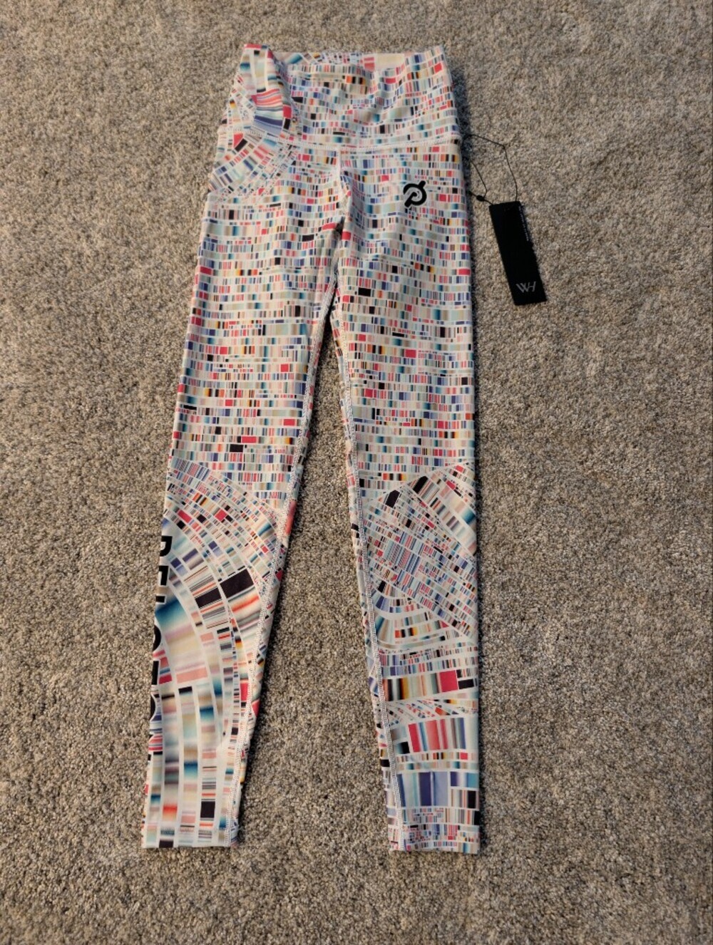 NWT WITH x Peloton High Waist Leggings Summertime Wave Print XS